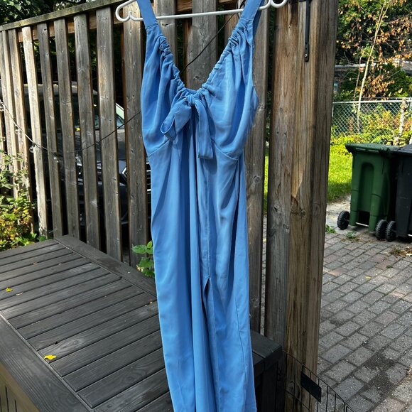 Abercrombie Powder Blue Midi Dress - Picture 1 of 7